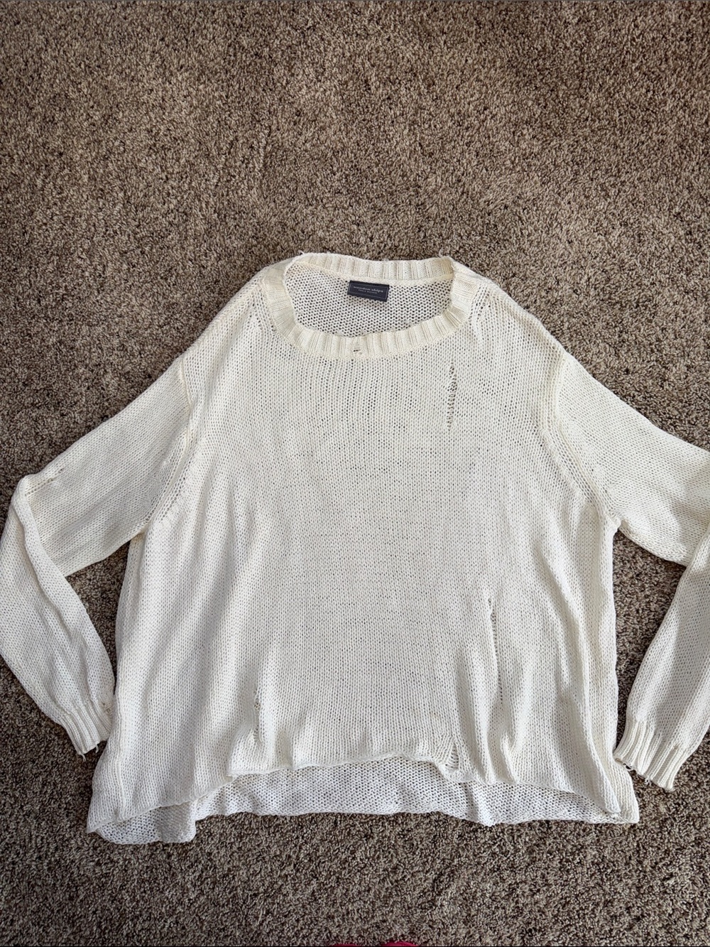 Wooden Ships distressed sweater size m/l